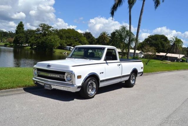 1969 White Chevrolet C-10