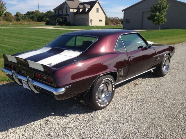 1969 Burgandy Chevrolet Camaro Coupe
