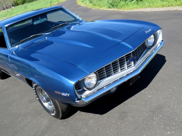1969 Blue Chevrolet Camaro Coupe