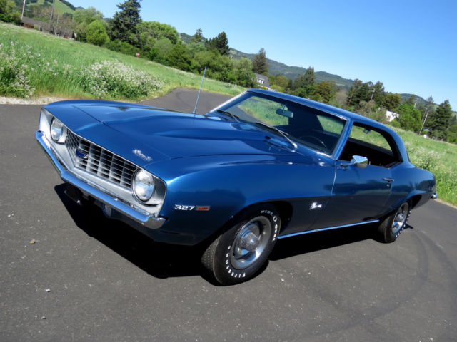1969 Blue Chevrolet Camaro Coupe
