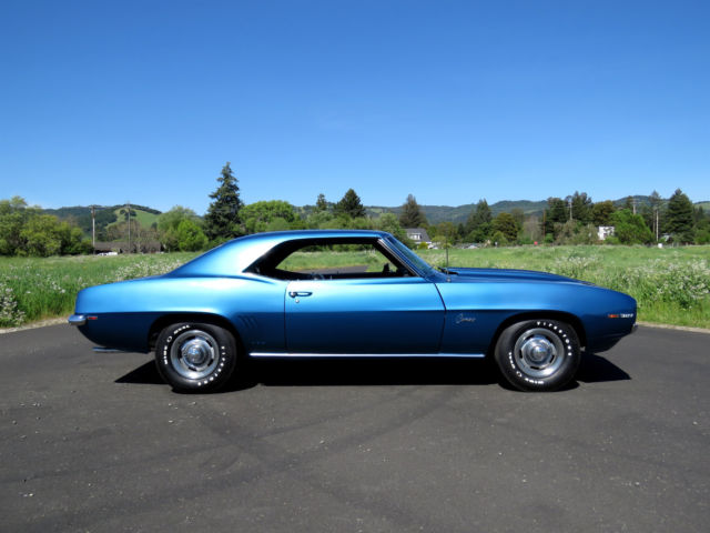1969 Blue Chevrolet Camaro Coupe