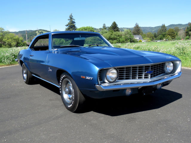 1969 Blue Chevrolet Camaro Coupe