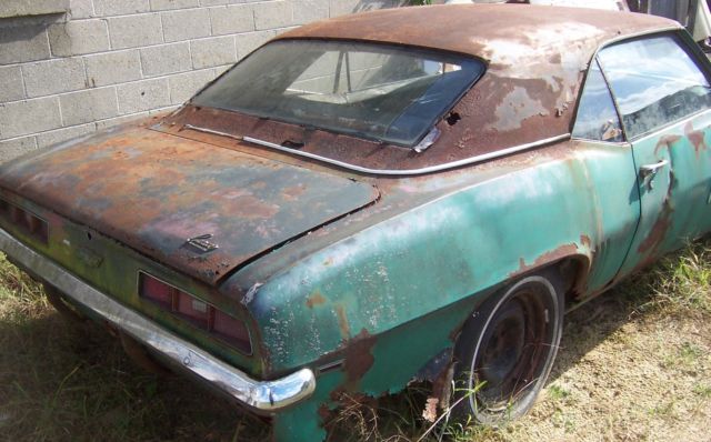 1969 green Chevrolet Camaro Coupe