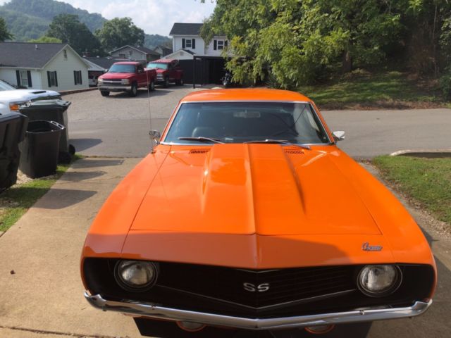 1969 Orange Chevrolet Camaro Coupe