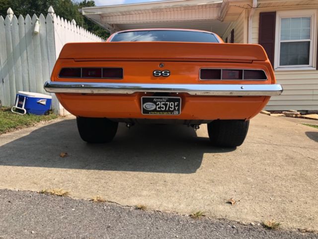 1969 Orange Chevrolet Camaro Coupe
