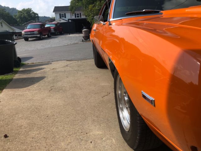 1969 Orange Chevrolet Camaro Coupe