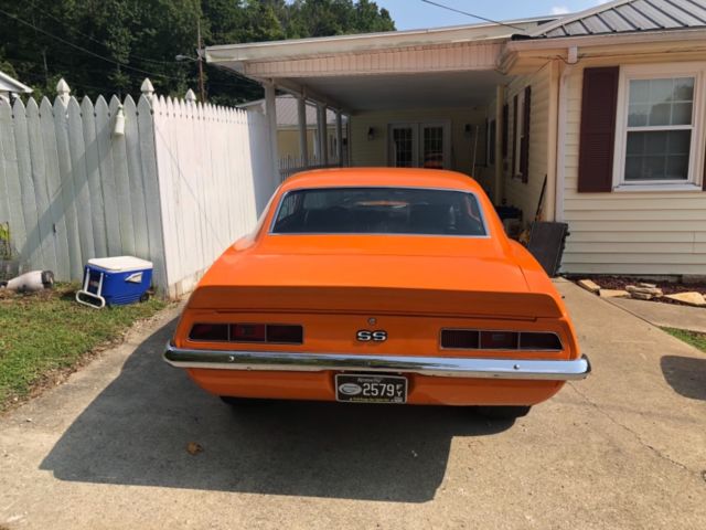 1969 Orange Chevrolet Camaro Coupe