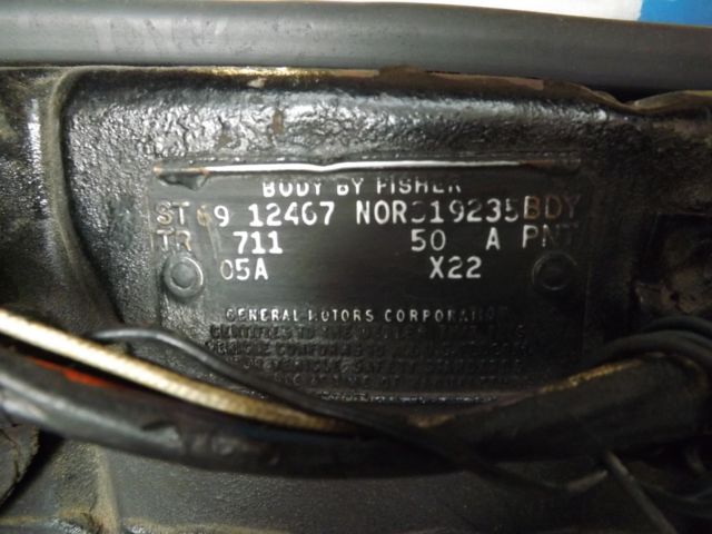 1969 Blue Chevrolet Camaro