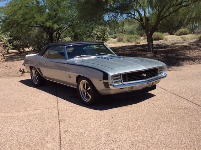 1969 Silver Chevrolet Camaro Convertible