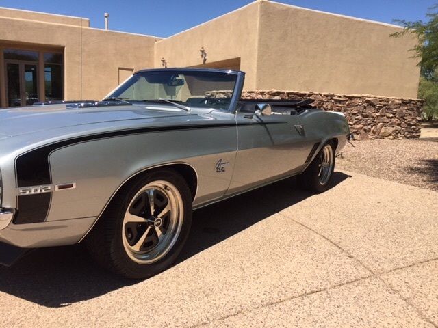 1969 Silver Chevrolet Camaro Convertible