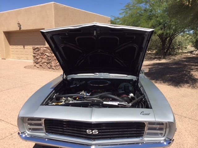 1969 Silver Chevrolet Camaro Convertible