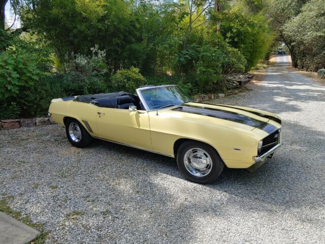 1969 Black Chevrolet Camaro Convertible