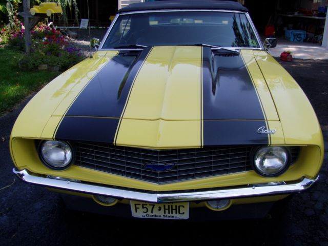 1968 Yellow Pontiac Firebird Convertible