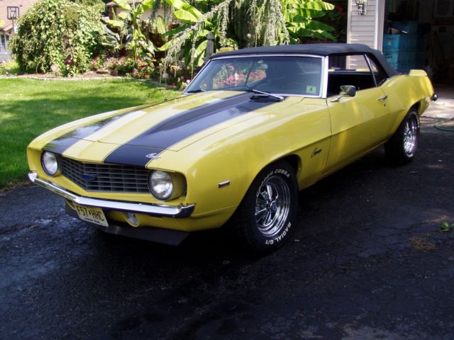 1968 Yellow Pontiac Firebird Convertible