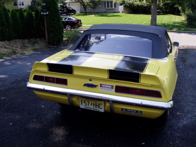 1968 Yellow Pontiac Firebird Convertible