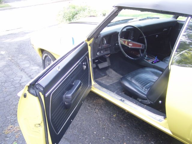 1968 Yellow Pontiac Firebird Convertible