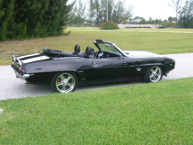 1969 Brilliant black Chevrolet Camaro Convertible