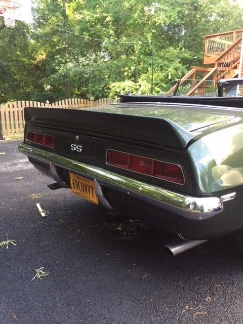 1969 Green Chevrolet Camaro Convertible
