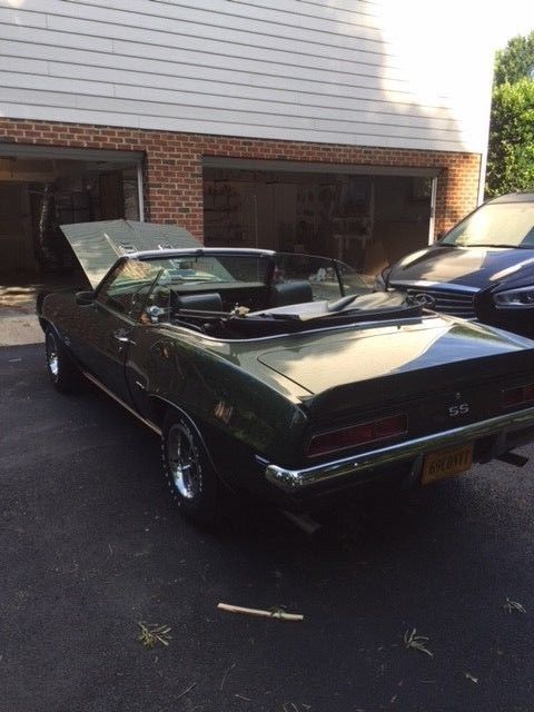 1969 Green Chevrolet Camaro Convertible