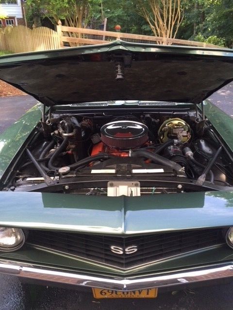 1969 Green Chevrolet Camaro Convertible