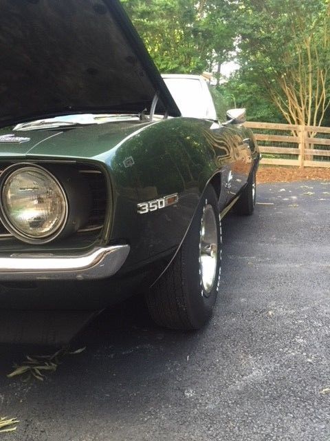 1969 Green Chevrolet Camaro Convertible