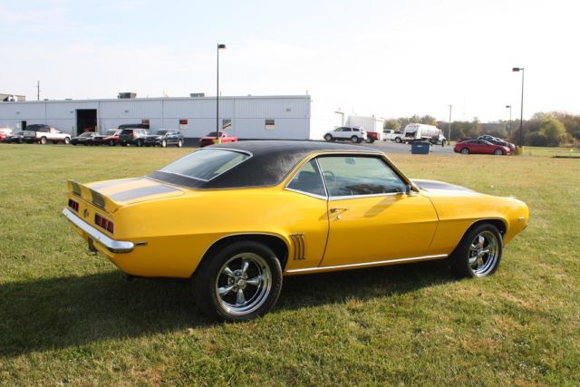 1969 Yellow W/Black Stripes Chevrolet Camaro Coupe