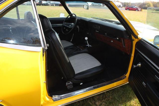 1969 Yellow W/Black Stripes Chevrolet Camaro Coupe