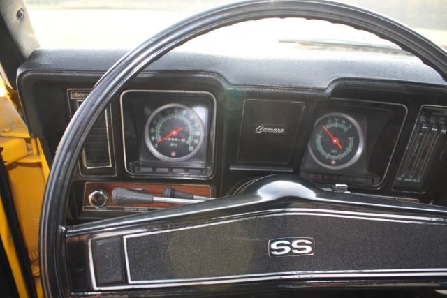 1969 Yellow W/Black Stripes Chevrolet Camaro Coupe