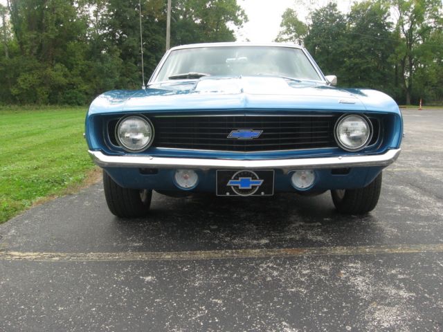 1969 Blue Chevrolet Camaro Coupe