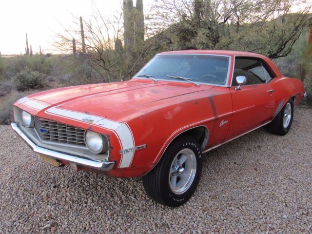 1969 Orange Chevrolet Camaro Coupe