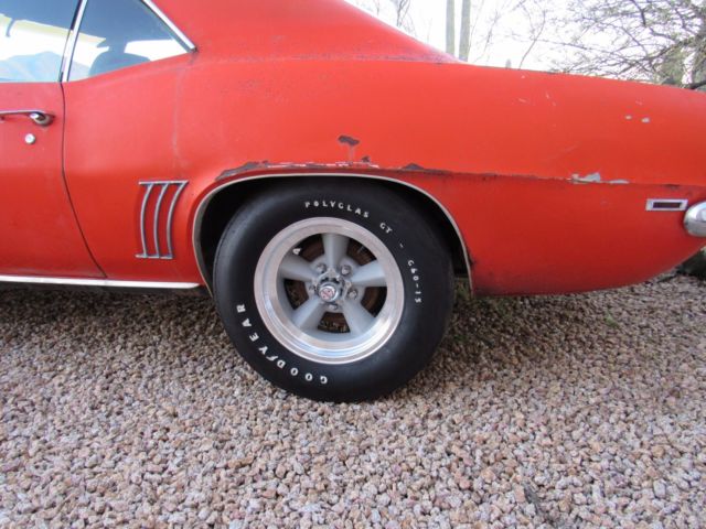 1969 Orange Chevrolet Camaro Coupe