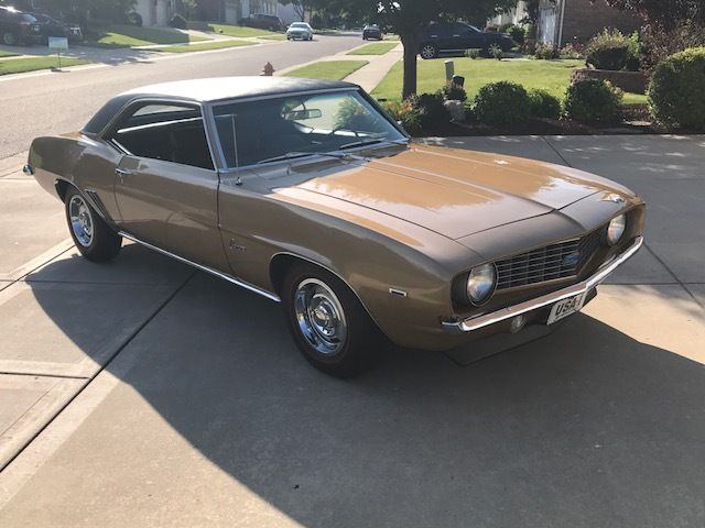 1969 Olympic Gold Chevrolet Camaro Coupe