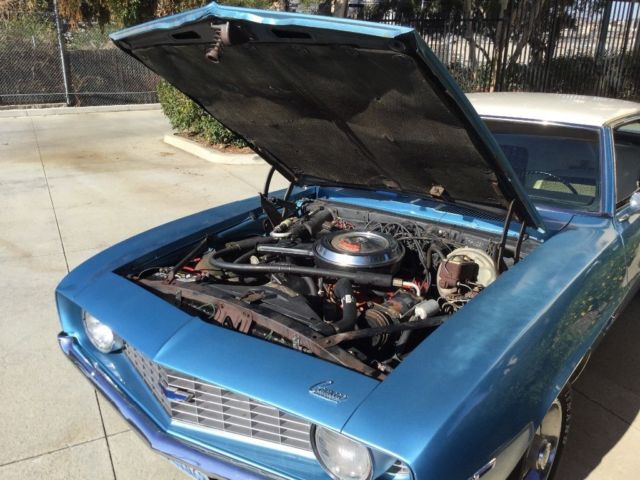 1969 Blue/White Chevrolet Camaro Coupe