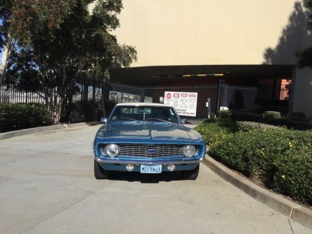 1969 Blue/White Chevrolet Camaro Coupe