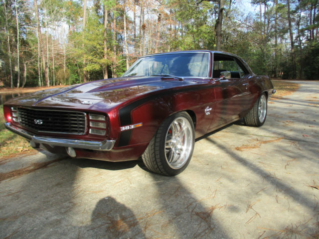 1969 Burgundy Chevrolet Camaro Coupe