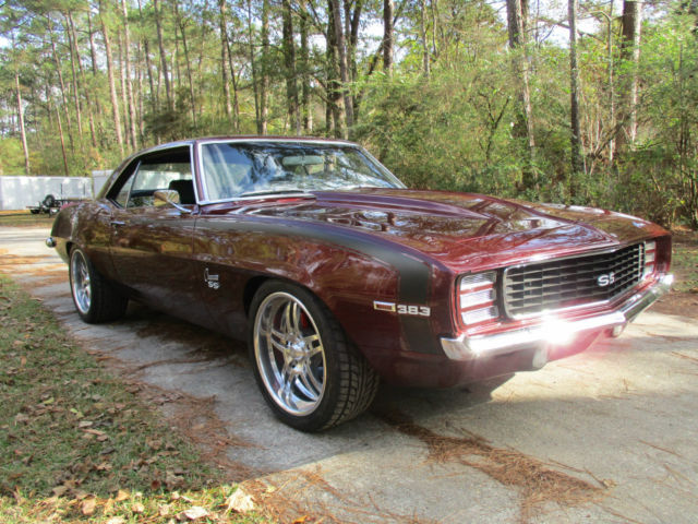 1969 Burgundy Chevrolet Camaro Coupe