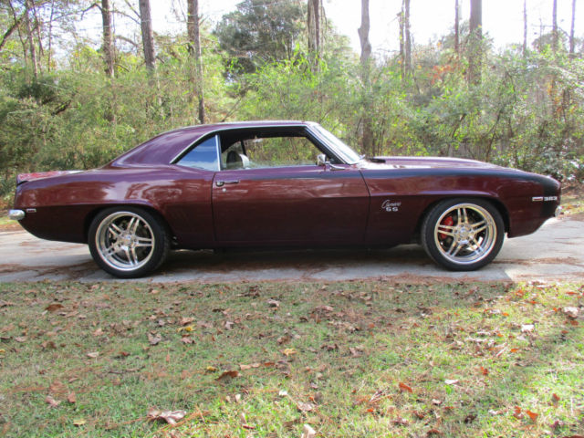 1969 Burgundy Chevrolet Camaro Coupe