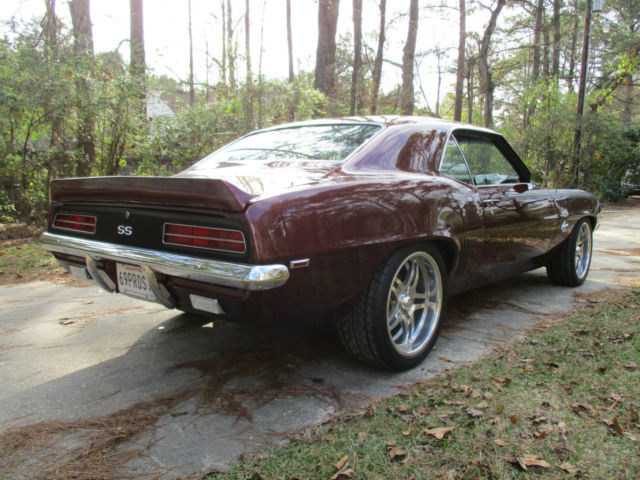 1969 Burgundy Chevrolet Camaro Coupe
