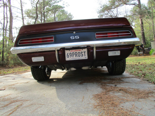 1969 Burgundy Chevrolet Camaro Coupe