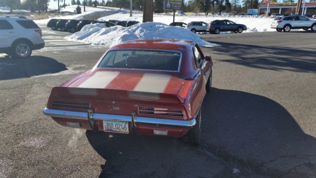1969 Red Chevrolet Camaro Coupe