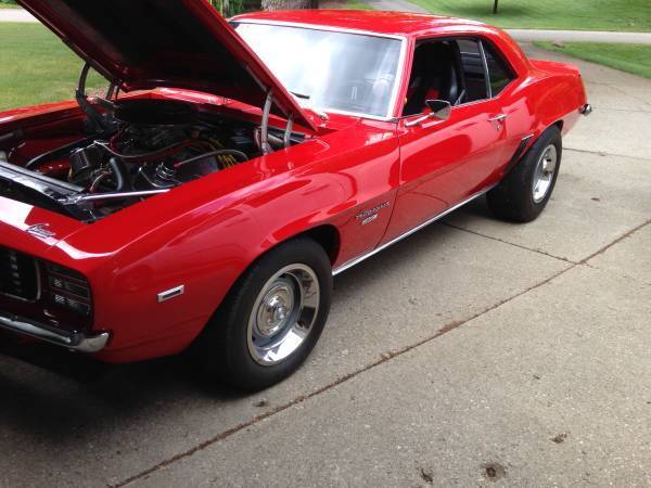 1969 Red Chevrolet Camaro Coupe