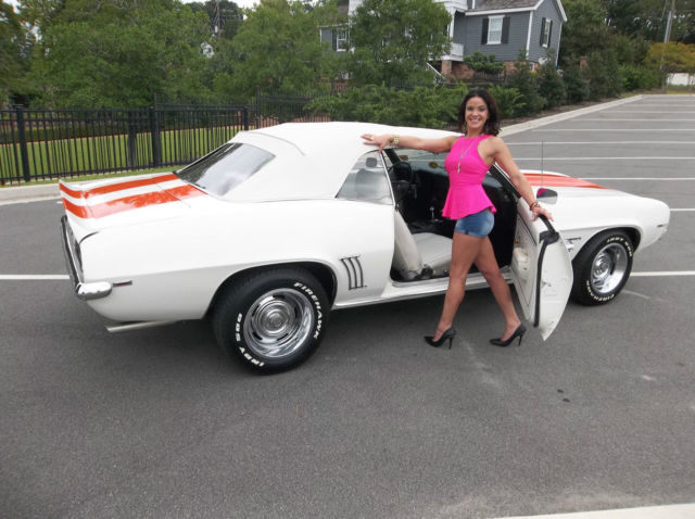 1969 White Chevrolet Camaro Convertible