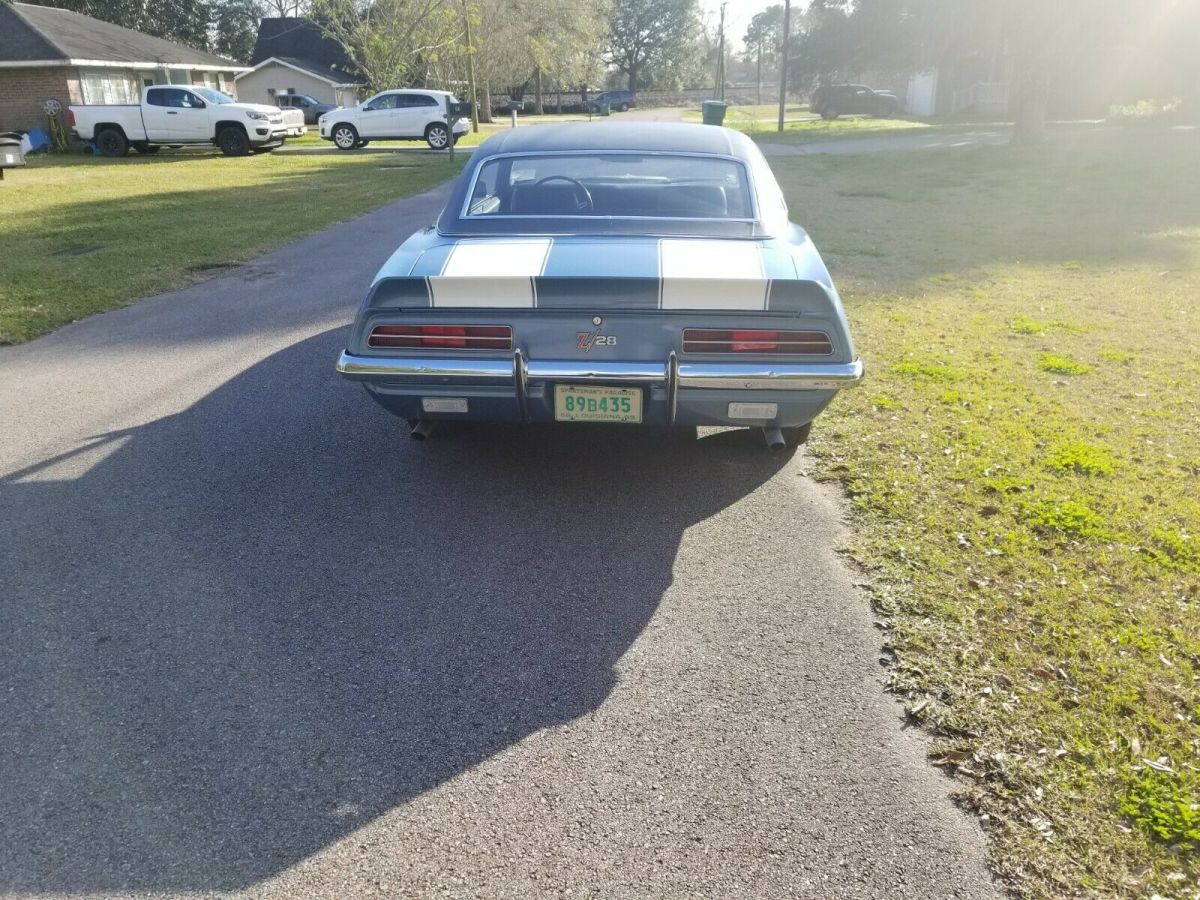 1969 Blue Chevrolet Camaro