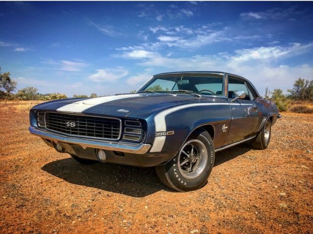 1969 Blue Chevrolet Camaro Coupe