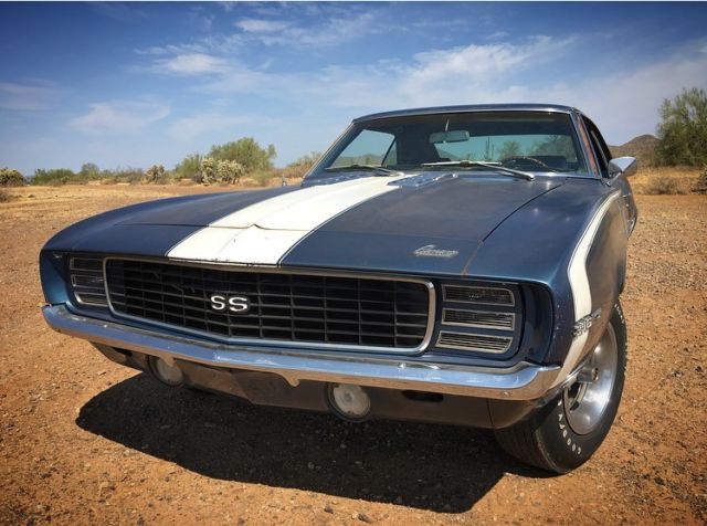 1969 Blue Chevrolet Camaro Coupe