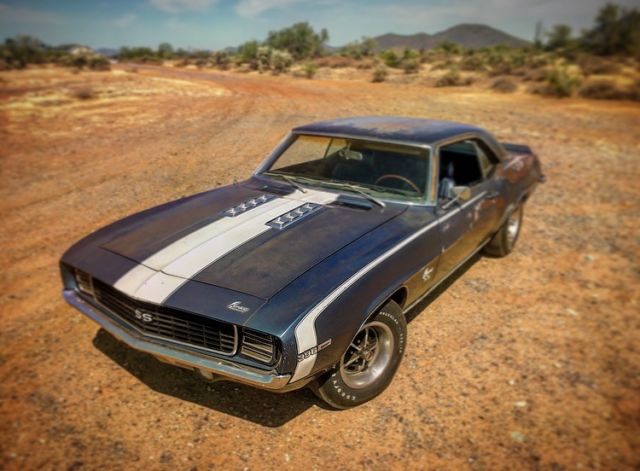 1969 Blue Chevrolet Camaro Coupe