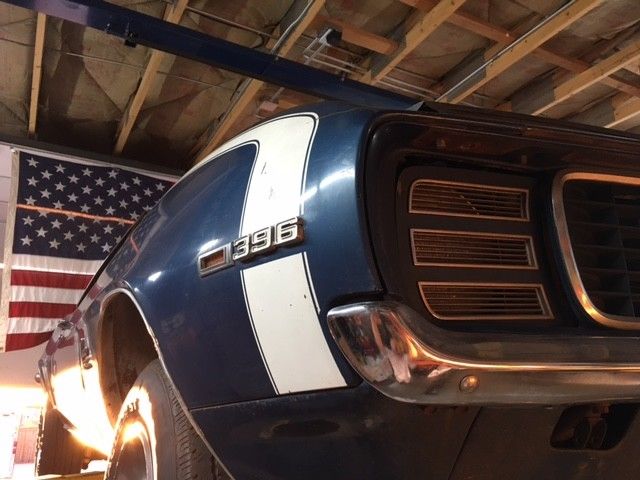 1969 Blue Chevrolet Camaro Coupe