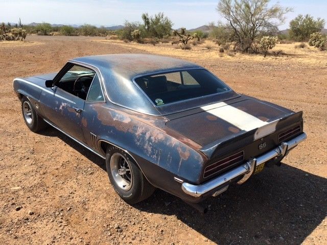 1969 Blue Chevrolet Camaro Coupe