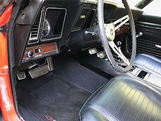 1969 Orange Chevrolet Camaro Coupe