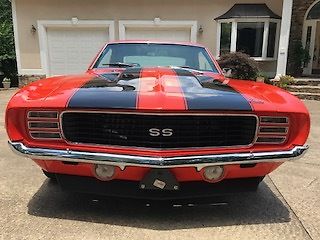 1969 Orange Chevrolet Camaro Coupe